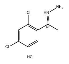 R)-(1-(2,4-Dichlorophenyl)ethyl)hydrazine hydrochloride Struktur