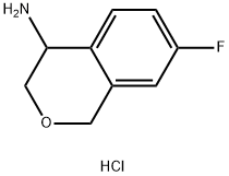 7-fluoroisochroman-4-amine hydrochloride Struktur