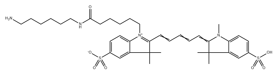 diSulfo-Cy5 amine Struktur