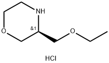 Morpholine, 3-(ethoxymethyl)-, hydrochloride, (3S)- Struktur