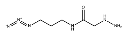 N-(3-Azidopropyl)-2-hydrazinylacetamide Struktur