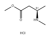 Butanoic acid, 3-(methylamino)-, methyl ester, hydrochloride (1:1), (3R)- Struktur