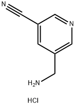 3-Pyridinecarbonitrile, 5-(aminomethyl)-, hydrochloride (1:1) Struktur