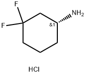 (R)-3,3-Difluoro-cyclohexylamine hydrochloride Struktur