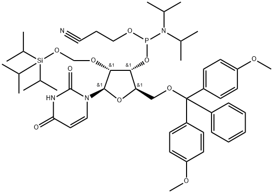 DMT-2'O-TOM-RU AMIDITE 12G, SINGLE Struktur