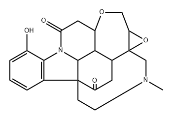 21α,22α-Epoxy-4-hydroxy-19-methyl-21,22-dihydro-16,19-secostrychnidine-10,16-dione Struktur