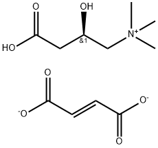 1-Propanaminium, 3-carboxy-2-hydroxy-N,N,N-trimethyl-, (2R)-, (2E)-2-butenedioate (2:1) Struktur