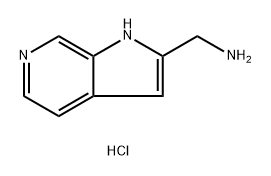 (1H-Pyrrolo[2,3-c]pyridin-2-yl)methanamine hydrochloride Struktur