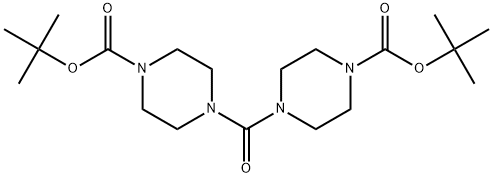 1-Piperazinecarboxylic acid, 4,4'-carbonylbis-, 1,1'-bis(1,1-dimethylethyl) ester Struktur