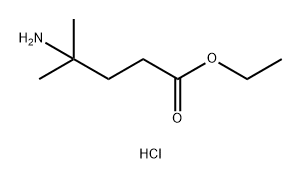 Pentanoic acid, 4-amino-4-methyl-, ethyl ester, hydrochloride (1:1) Struktur