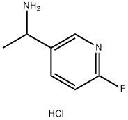 3-Pyridinemethanamine, 6-fluoro-α-methyl-, hydrochloride (1:1) Struktur