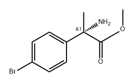 Benzeneacetic acid, α-amino-4-bromo-α-methyl-, methyl ester, (αS)- Struktur