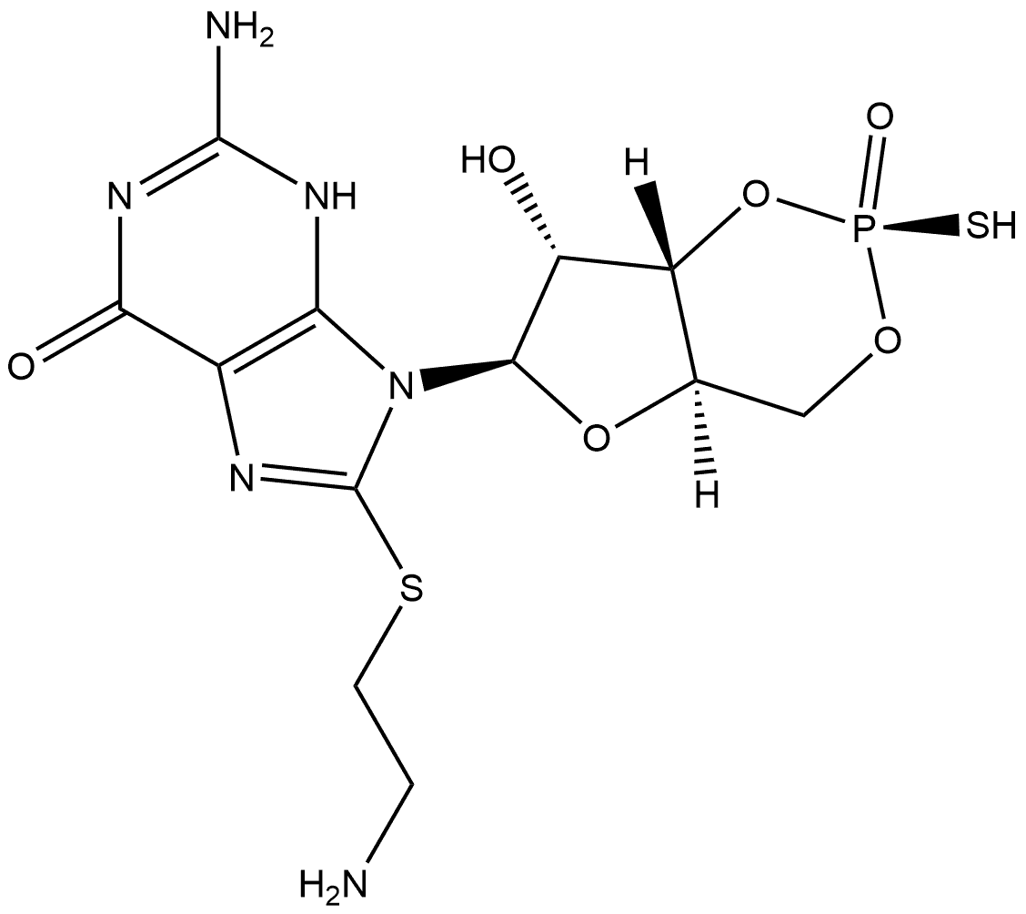 Sp-8-AET-cGMPS Struktur