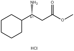 methyl (3R)-3-amino-3-cyclohexylpropanoate hydrochloride Struktur