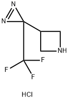 3-[3-(trifluoromethyl)-3H-diazirin-3-yl]azetidine hydrochloride Struktur