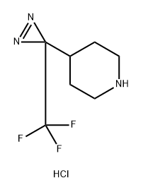 4-[3-(trifluoromethyl)-3H-diazirin-3-yl]piperidine hydrochloride Struktur