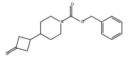 benzyl 4-(3-oxocyclobutyl)piperidine-1-carboxylate Struktur