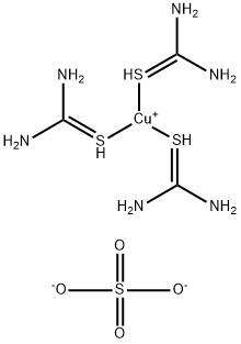 copper(I)-tris(thiourea) Struktur