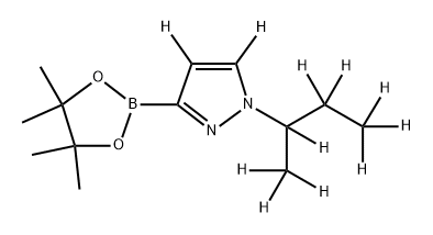 1-[(sec-Butyl)pyrazole-d11]-3-boronic acid pinacol ester Struktur