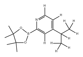 4-[(iso-Propyl)pyridine-d10]-2-boronic acid pinacol ester Struktur