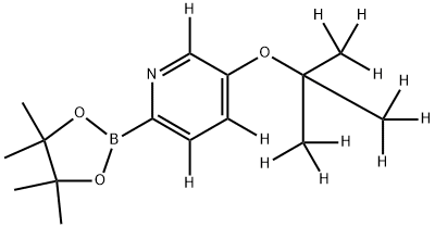 5-[(tert-Butoxy)pyridine-d12]-2-boronic acid pinacol ester Struktur