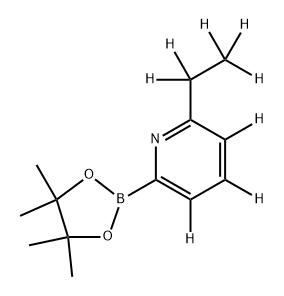 6-(Ethylpyridine-d8)-2-boronic acid pinacol ester Struktur