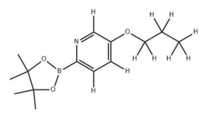 5-[(n-Propoxy)pyridine-d10]-2-boronic acid pinacol ester Struktur