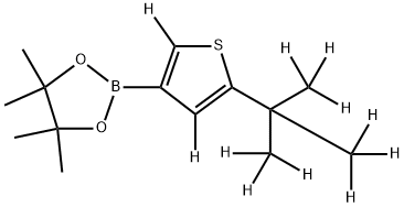 2-[(tert-Butyl)thiophene-d11]-3-boronic acid pinacol ester Struktur