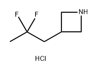 Azetidine, 3-(2,2-difluoropropyl)-, hydrochloride (1:1) Struktur