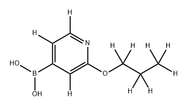 2-[(n-Propoxy)pyridine-d10]-4-boronic acid Struktur