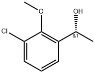 (R)-1-(3-chloro-2-methoxyphenyl)ethan-1-ol Struktur