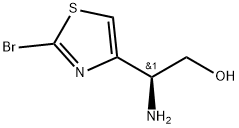 4-Thiazoleethanol, β-amino-2-bromo-, (βS)- Struktur