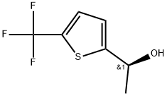 (S)-1-(5-(trifluoromethyl)thiophen-2-yl)ethan-1-ol Struktur