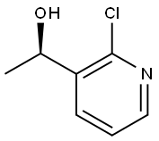 3-Pyridinemethanol, 2-chloro-α-methyl-, (αR)- Struktur