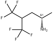 (S)-5,5,5-trifluoro-4-(trifluoromethyl)pentan-2-amine Struktur