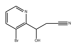 2-Pyridinepropanenitrile, 3-bromo-β-hydroxy- Struktur