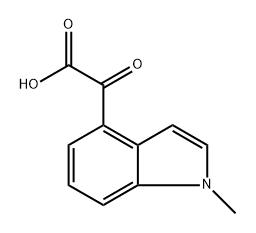 1H-Indole-4-acetic acid, 1-methyl-α-oxo- Struktur