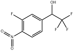 Benzenemethanol, 3-fluoro-4-nitro-α-(trifluoromethyl)- Struktur