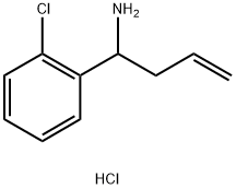 1-(2-chlorophenyl)but-3-en-1-amine hydrochloride Struktur