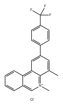 Phenanthridinium, 4,5-dimethyl-2-[4-(trifluoromethyl)phenyl]-, chloride (1:1) Struktur