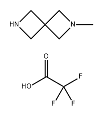 2,6-Diazaspiro[3.3]heptane, 2-methyl-, 2,2,2-trifluoroacetate (1:1) Struktur