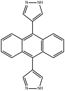 4,4'-(5'-(4-(1H-pyrazol-4-yl)phenyl)-[1,1':3',1''-terphenyl]-4,4''-diyl)bis(1H-pyrazole) Struktur