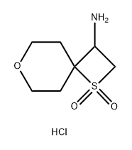 3-amino-7-oxa-1lambda6-thiaspiro[3.5]nonane-1,1-dione hydrochloride Struktur