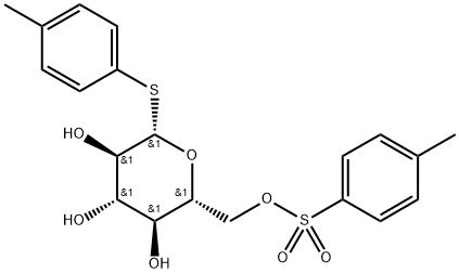 4-Methylphenyl 1-thio-6-O-tosyl-β-D-glucopyranoside Struktur