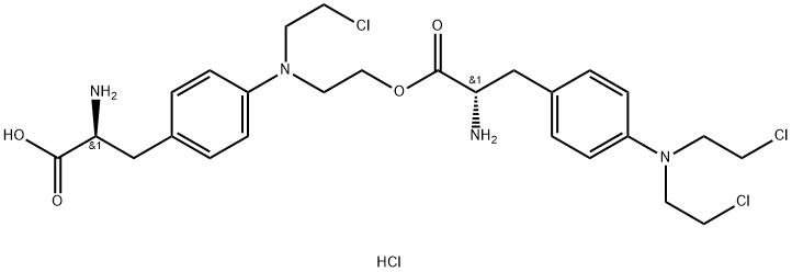 Melphalan Dimer Hydrochloride Struktur