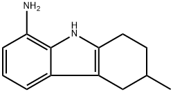 3-methyl-2,3,4,9-tetrahydro-1H-carbazol-8-amine Struktur