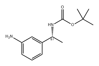 (R)-tert-Butyl (1-(3-aminophenyl)ethyl)carbamate Struktur