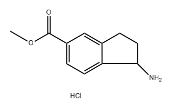 METHYL 1-AMINO-2,3-DIHYDRO-1H-INDENE-5-CARBOXYLATE HYDROCHLORIDE Struktur