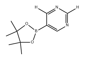 5-(4,4,5,5-tetramethyl-1,3,2-dioxaborolan-2-yl)pyrimidine-2,4-d2 Struktur