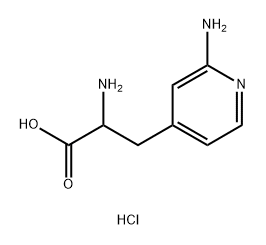 4-Pyridinepropanoic acid, α,2-diamino-, hydrochloride (1:2) Struktur